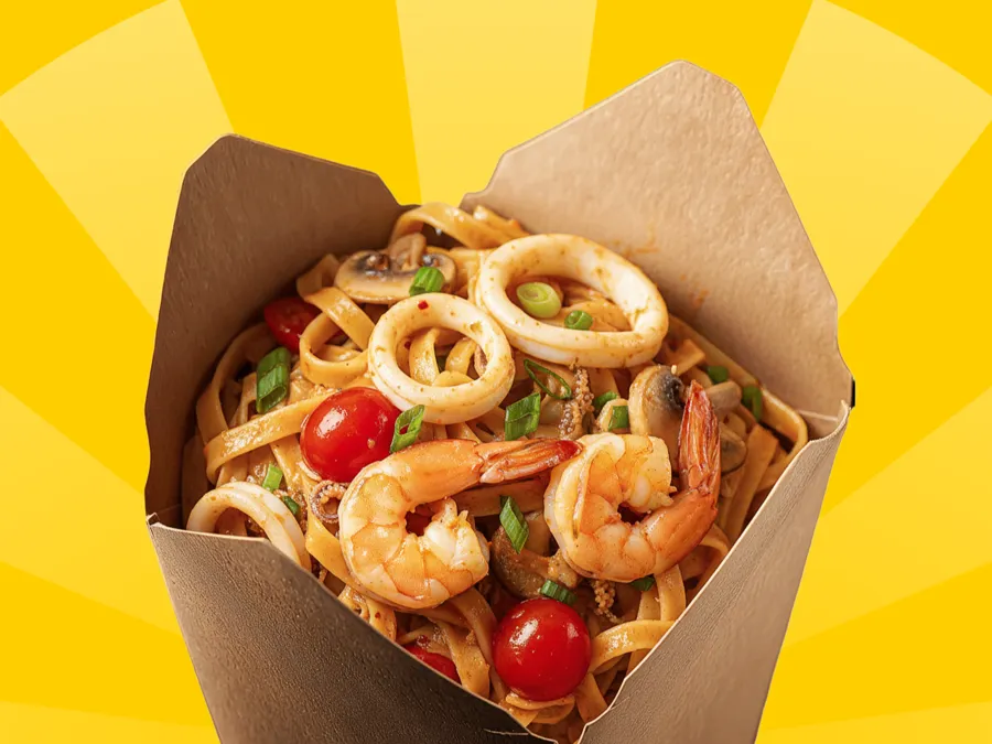 WOK c морепродуктами